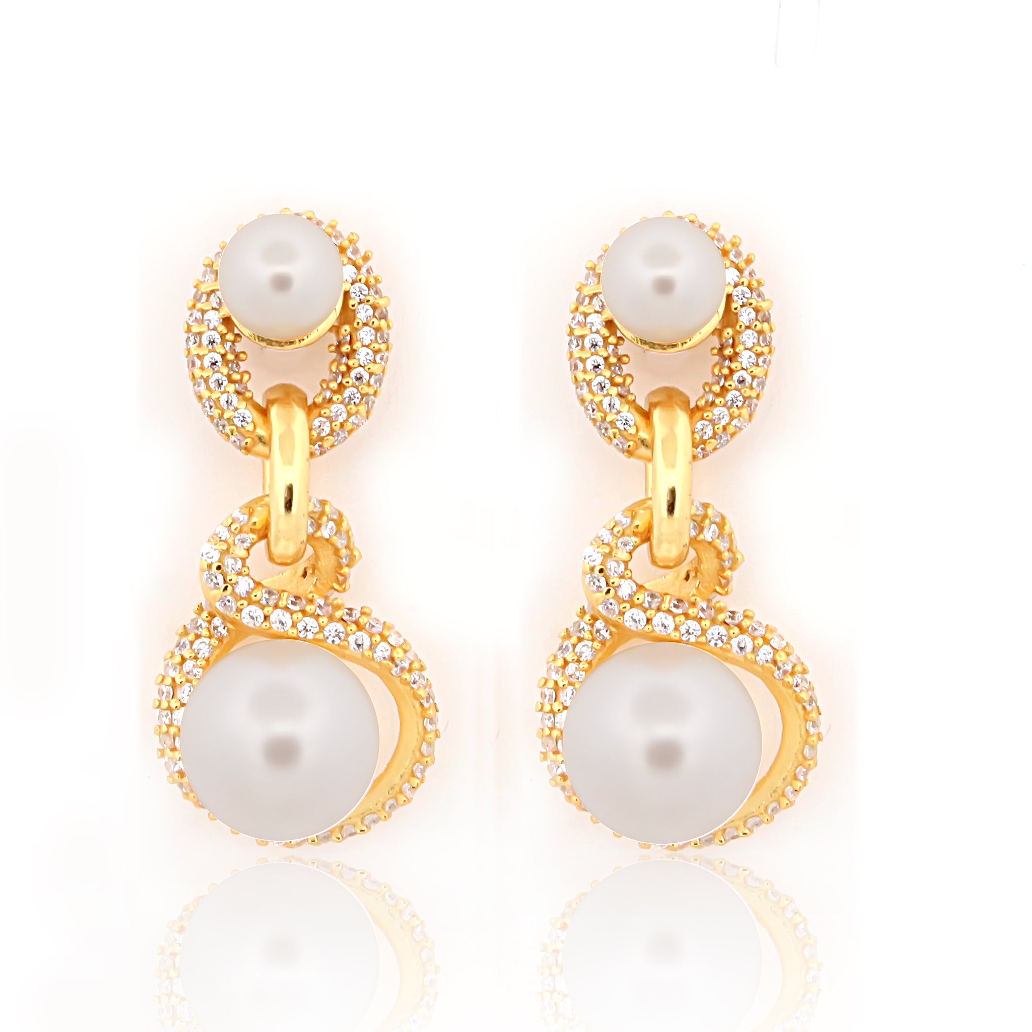 925 Sterling Silver CZ Stone Earring For Women By Kesardeep
